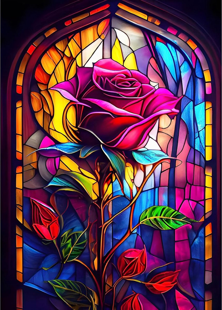 5D Diamond Painting Set Volwassenen - Rozen Bloemen - DIY Wanddecoratie 30x40 cm